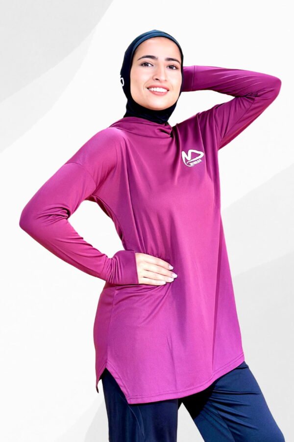 présentation d'un pull de sport pour hijab